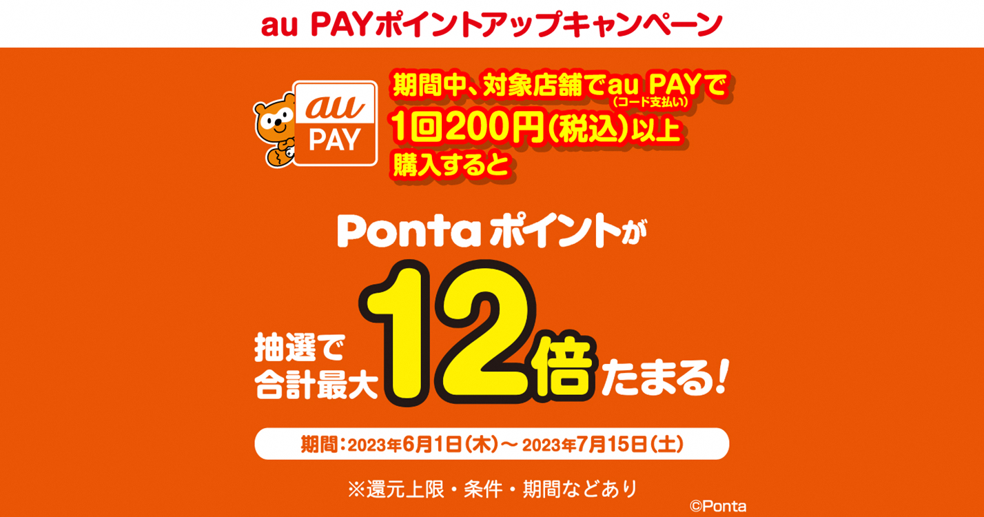 au PAYポイントアップキャンペーン